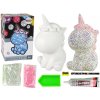 Modelovací hmota Lean Toys Kreativní sada Unicorn DIY Diamonds Crystals Pink