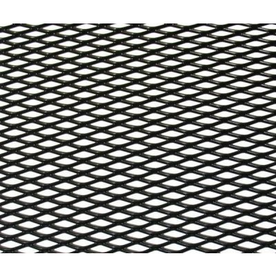 Hliníková mřížka do nárazníku, tahokov 100 x 25 cm, oko 12 x 5 mm, černá – Zboží Mobilmania
