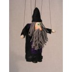 Mašek umělecká výroba Loutka dřevěná Černokněžník 20 cm – Zboží Dáma