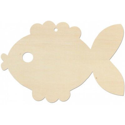 LYMFY Ryba 12x8cm přírodní dřevo – Hledejceny.cz