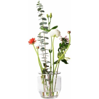 Váza IKEBANA 13 cm, stříbrná, sklo, Fritz Hansen – Hledejceny.cz