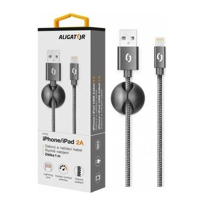 Datový kabel ALIGATOR PREMIUM 2A, lightning (DATKP04) – Zboží Mobilmania