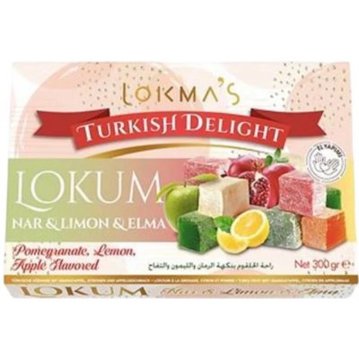 LOKMAS Lokum Turkish Granátové jablko Citron Jablko 300g – Zboží Dáma