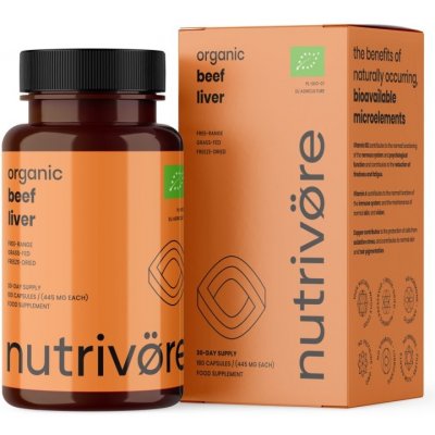 Nutrivore Orgánová výživa pro podporu imunity a jater bio 90 kapslí – Hledejceny.cz