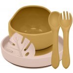 PETITE&MARS Set jídelní silikonový TAKE&MATCH 6m+ Desert Sand Dusty Rose 4 ks – Hledejceny.cz
