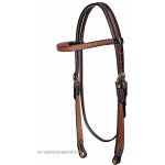 Westernová uzdečka WESTERN IMPORTS TWO TONE pro chladnokrevné koně xFULL – Sleviste.cz