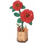 ROWOOD Dřevěné 3D puzzle Červená kamélie 113 ks – Zboží Dáma