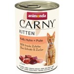 Carny Kitten Telecí kuřecí a krůtí 12 x 400 g – Hledejceny.cz