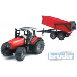 Bruder 2045 Traktor MASSEY FERGUSON 7480 s valníkem – Zboží Dáma