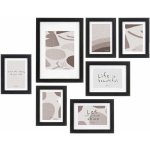 Giftdecor Nástěnné fotorámečky Mural, 7 rámečků různých velikostí, černé – Hledejceny.cz