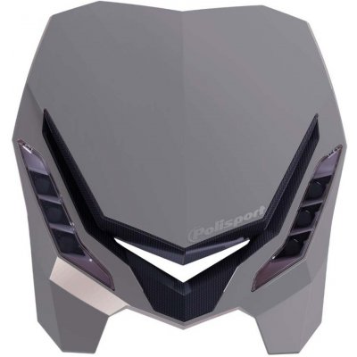 POLISPORT světlomet přední model E-BLAZE LED (žárovka LED) barva šedá | Zboží Auto