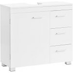 Goleto Koupelnová skříňka pod umyvadlo 30 x 70 x 64 cm | bílá – Zboží Dáma