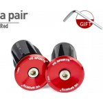 Bike tuning centrum Zátky do řídítek AL špunty set 2ks imbus elox červená – Hledejceny.cz