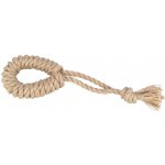 TRIXIE Přetahovací lano s kruhem konopí bavlna 32 cm – Zboží Mobilmania