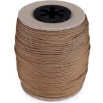 Šňůra technická žaluziová / k navlékání korálků Ø1,4 mm hnědá světlá 100m – Hledejceny.cz