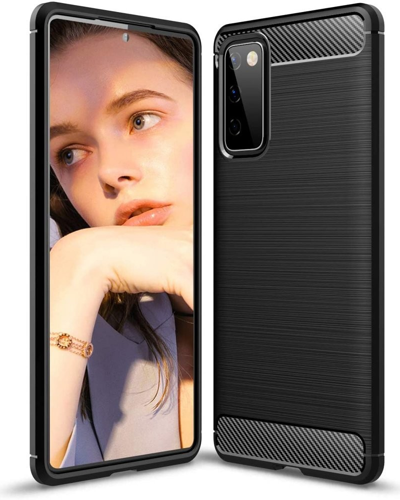 Pouzdro Beweare Ohebný carbon Samsung Galaxy S20 FE / S20 FE 5G - černé