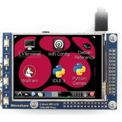 Displej pro Raspberry Pi TFT 2,8" 320x240 s dotykovým panelem – Sleviste.cz