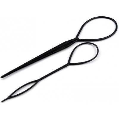 Provlékací oko do vlasů 2 ks černá 1sada – Hledejceny.cz