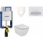 Geberit Kombifix WC Ideal Standard Tesi + Tlačítko Sigma50 výplň bílá + Sedátko 110.302.00.5 NF8 – Zboží Dáma