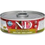 Farmina Pet Foods N&D CAT QUINOA Adult Duck & Coconut 80 g – Zboží Mobilmania