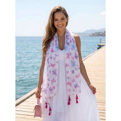 Classic Scarf šála bílá – Zboží Mobilmania