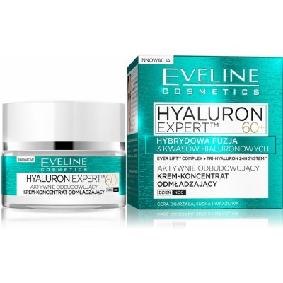 Eveline cosmetics Hyaluron Expert pleťový krém 60+ s kyselinou hyaluronovou 50 ml – Zboží Mobilmania