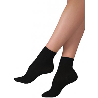 Elite ponožky Dora s bavlnou a zdravotním lemem 0999 černá – Sleviste.cz