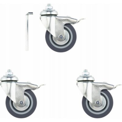 Manfrotto 104 Sada 3 ks koleček s prům. 75 mm, pro stativy na závit M10 – Hledejceny.cz