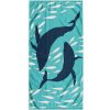 Ručník Deco King plážová osuška Dolphin 90 x 180 cm modrá