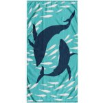 Deco King plážová osuška Dolphin 90 x 180 cm modrá – Zboží Mobilmania
