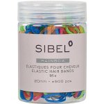 Sinelco Gumičky do vlasů Sibel Fancy Elastic 20 mm barevné 500 ks – Zboží Dáma