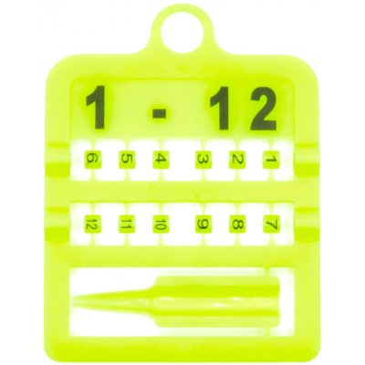 E-Z Split Ring Kroužky číselné, 3 mm/ žluté 1-12 – Sleviste.cz