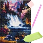 ISO 16216 Diamantové malování 30 x 40 cm vodopád – Sleviste.cz
