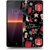 Pouzdro a kryt na mobilní telefon Sony Picasee silikonové Sony Xperia 10 II - Christmas černé