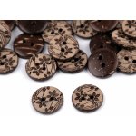 Knoflík kokos květ velikost 24" Varianta: 1 (24") přírodní stř., Balení: 10 ks – Hledejceny.cz