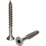 Vrut se zápustnou hlavou Torx drážka, částečný závit, nerez A2 5 x 60/35 TRX25, balení 100 ks – Hledejceny.cz