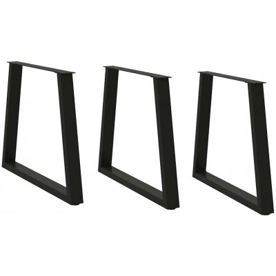 Omaxi 957536 Nohy k jídelnímu stolu ve tvaru V 3 ks černé 80 x 72-73,3 cm ocel – Hledejceny.cz