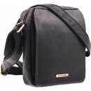 Sendi Design pánská kožená taška přes rameno CT 52005 černá mosaz