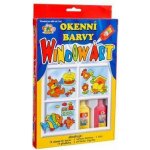 SMT Creatoys Okenní barvy 5x20ml s konturou se třpytkami + předlohy v krabici 16x26x2,5cm – Hledejceny.cz