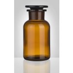 Sklárny Moravia skleněná prachovnice kouřová zabroušené víko 250 ml – Zboží Dáma