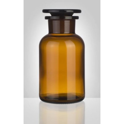 Sklárny Moravia skleněná prachovnice kouřová zabroušené víko 250 ml – Zboží Dáma