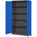 Jan Nowak Plechová skříň C001H Skříňka s panty Uzamykatelná, 195 cm x 90 cm x 40 cm, Barva: Ant – Zboží Dáma