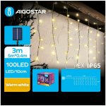 Aigostar LED Solární vánoční řetěz 100xLED 8 funkcí 8x0,4m IP65 teplá bílá | AI0434 – Hledejceny.cz