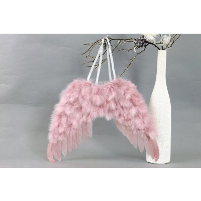 Autronic Andělská křídla z peří barva růžová baleno 2 ks v polybag. Cena za 1 ks. – Zboží Mobilmania