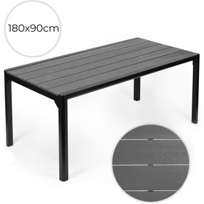 MultiGarden NSAK-180-4-1 Zahradní stůl pro 8 osob, 180x90 cm, šedá deska – Hledejceny.cz