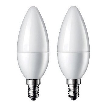 FSL LED žárovka Candle svíčka 5,5W E14 teplá bílá 2pack