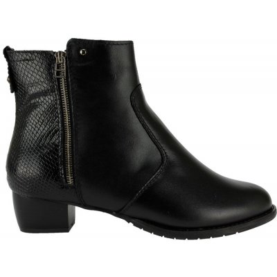 De Plus nadměrné kotníkové boty 9596-K-4006 black F-382 leather černé