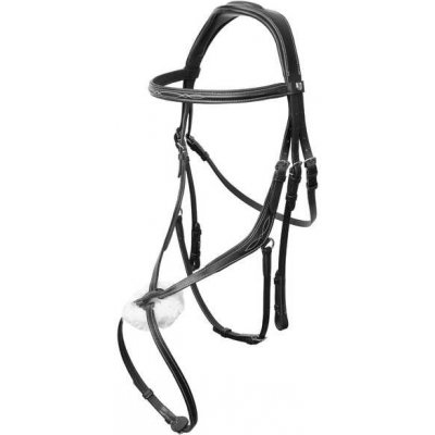 HORZE Uzdečka s mexickým nánosníkem Monterrey Černá – Zboží Dáma