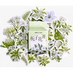 Sada 45 samolepek - Bílé květy – Zboží Živě