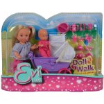 Simba Evička doll walk s kočárkem – Zboží Mobilmania